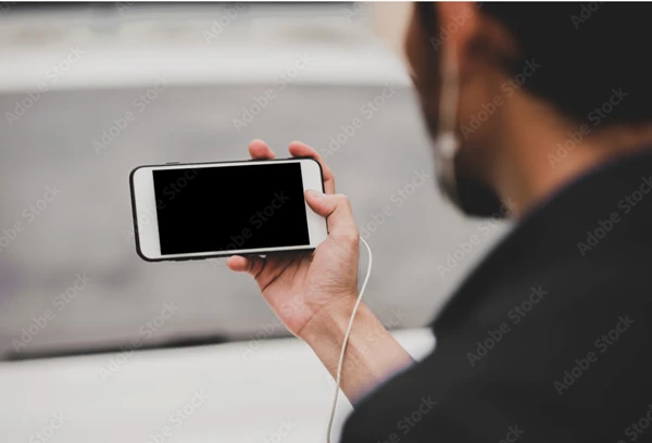 man enjoying time alone